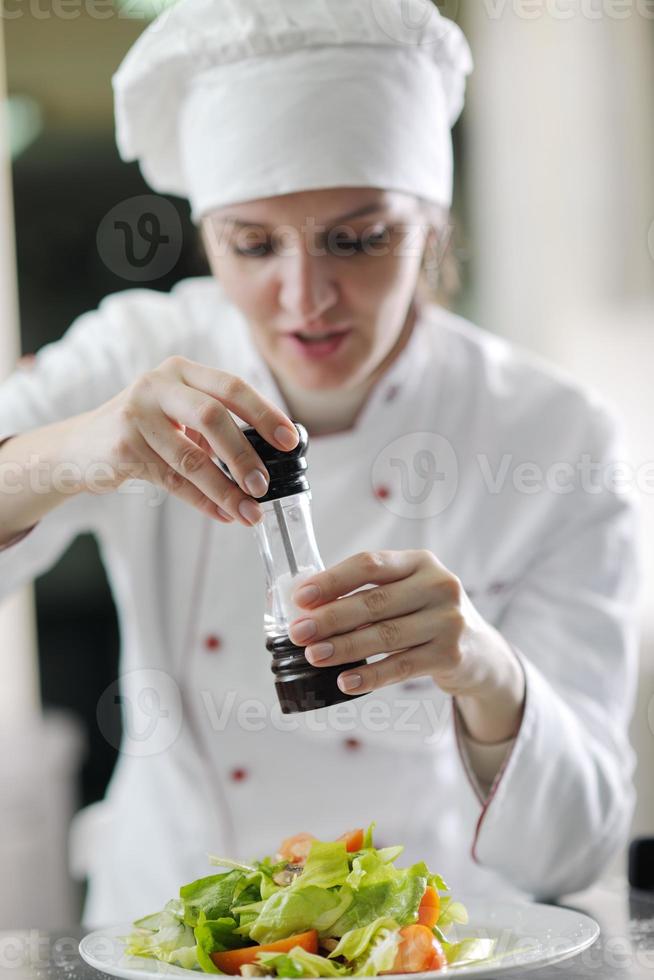 chef preparing meal photo