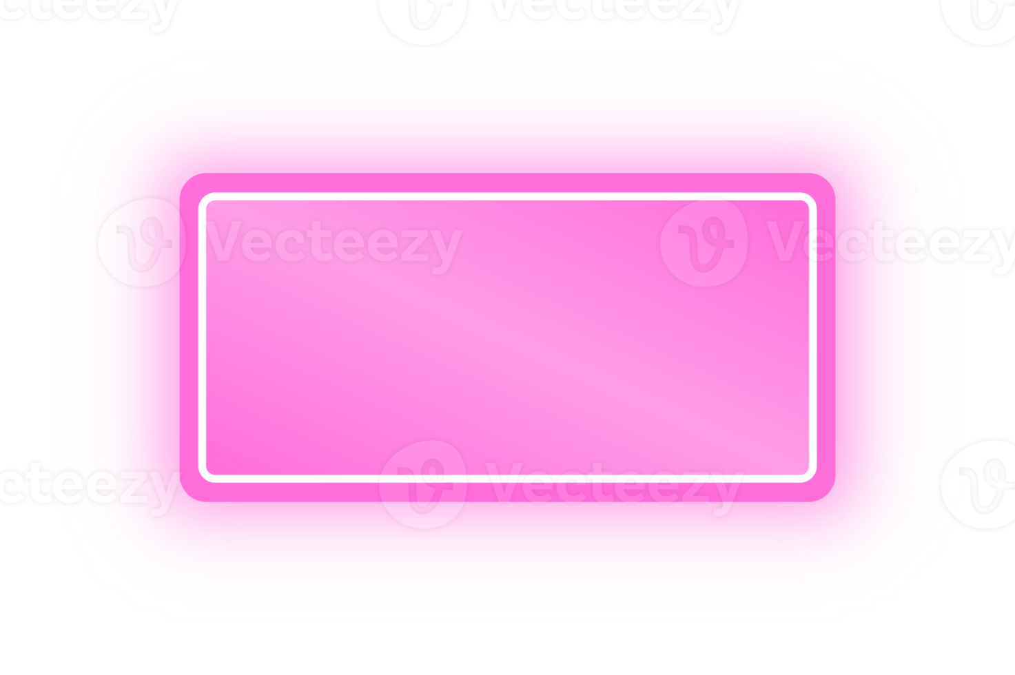 banner de rectángulo rosa neón, rectángulo de neón png