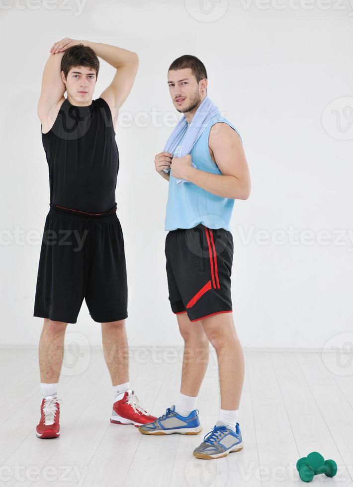 young adults exercise fitness photo
