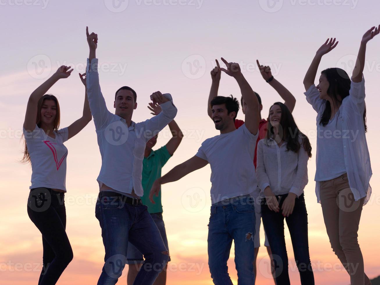 party people  on sunset photo