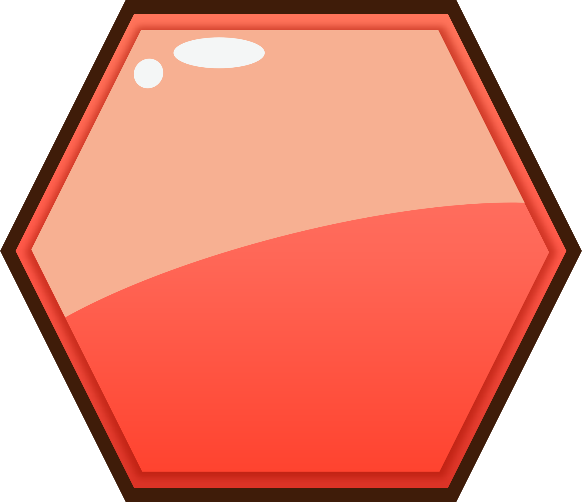 red-cartoon-hexagon-button-10975650-png