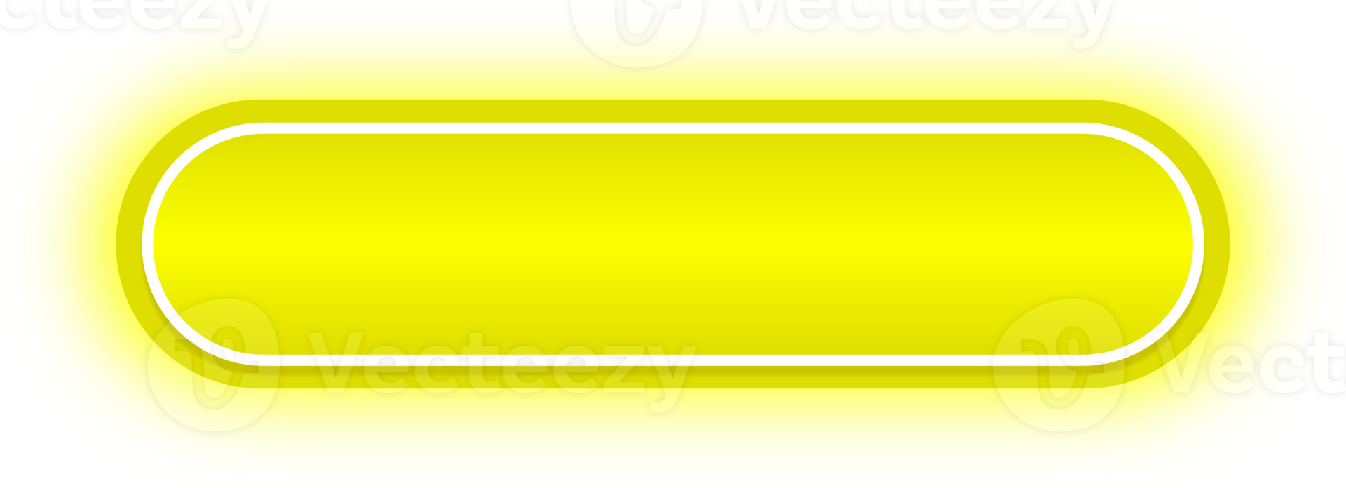 Yellow Neon Button, Glowing Neon Button png