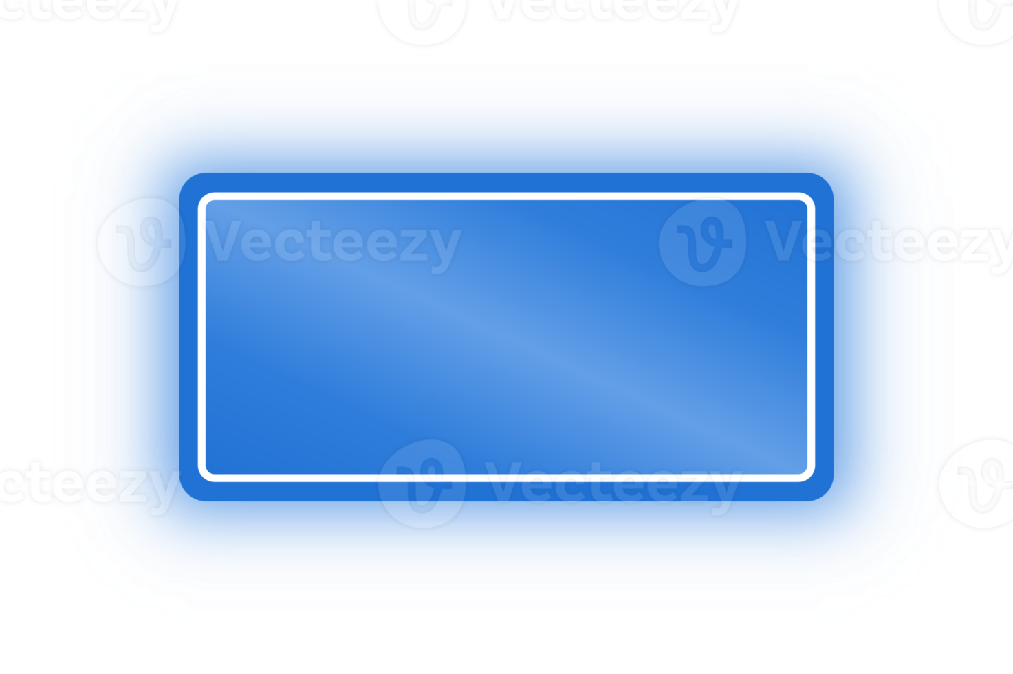 Neon Blue Rectangle Banner, Neon Rectangle png