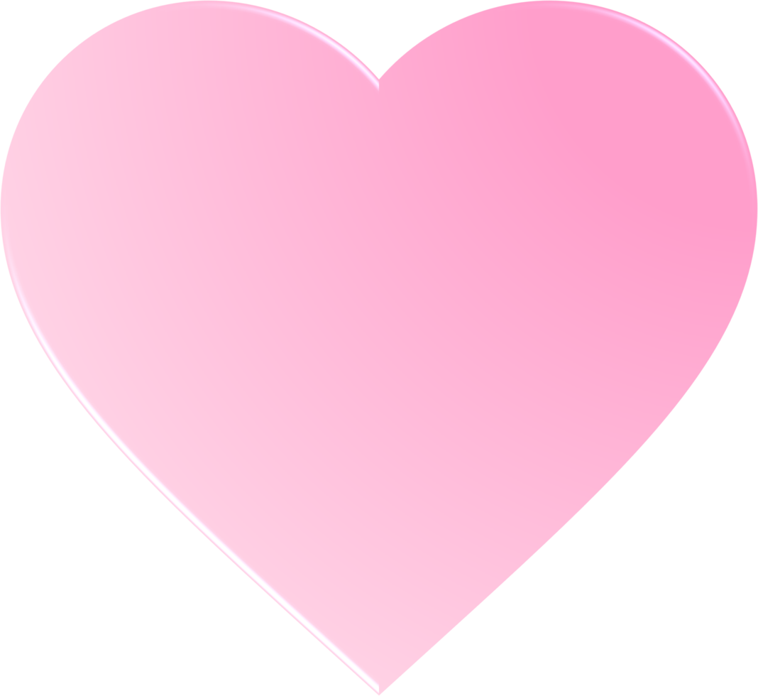 coeur dégradé rose, bouton coeur dégradé png