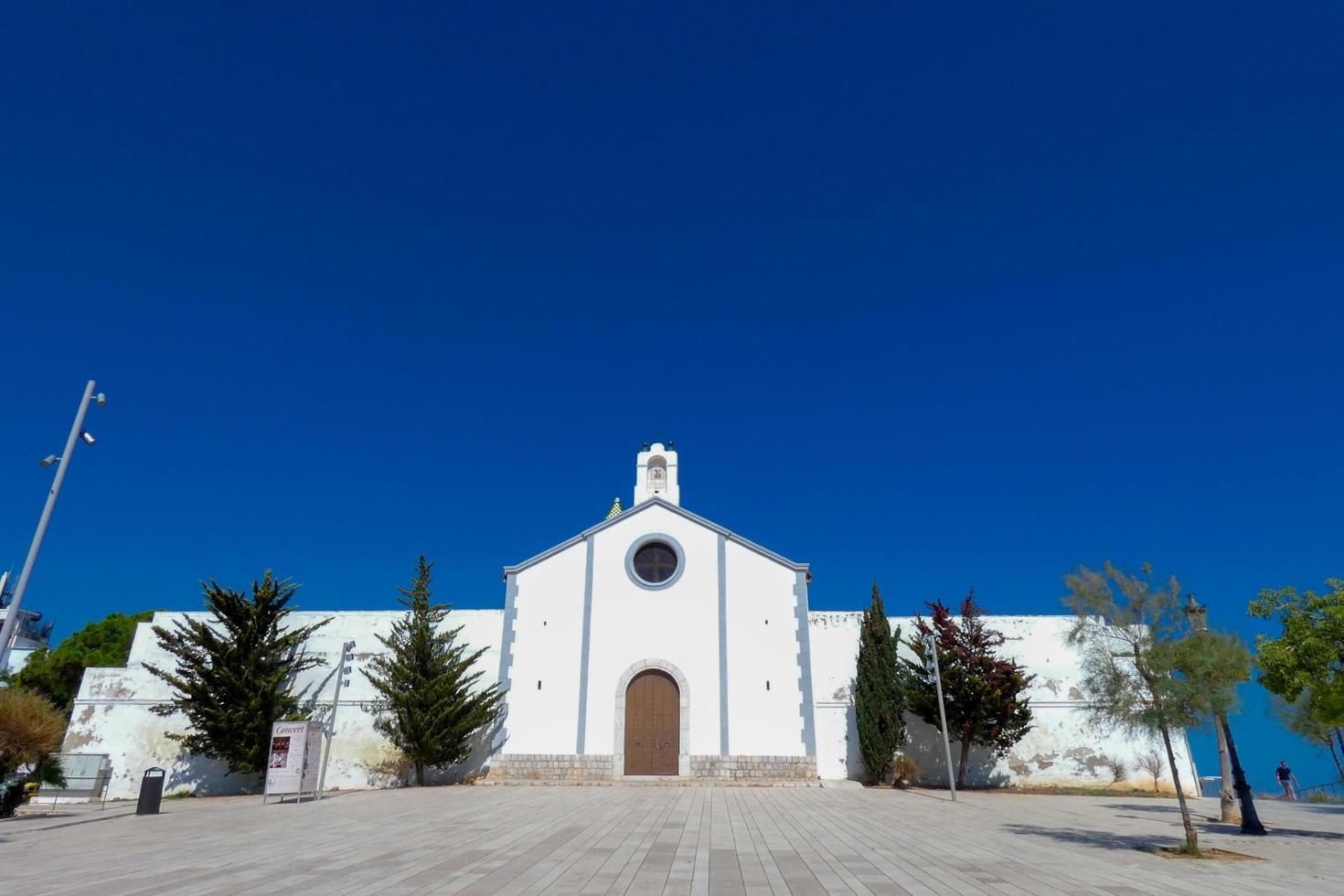 Views of the beautiful town of Sitges on the Catalan Mediterranean coast. photo