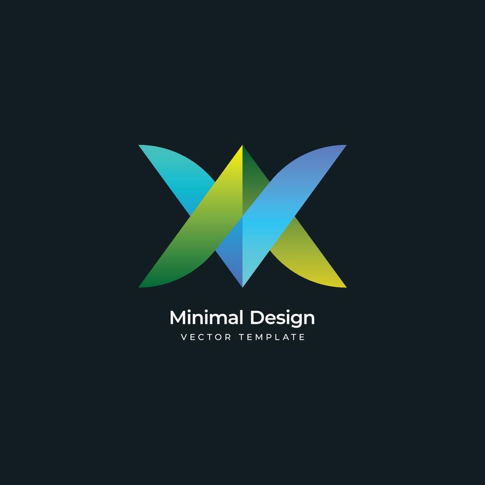 Investment minimal logo template. Vector illustration