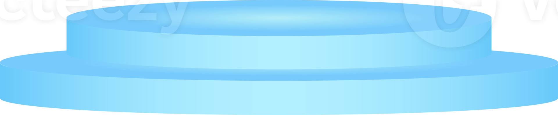 Round Blue Stage Podium png