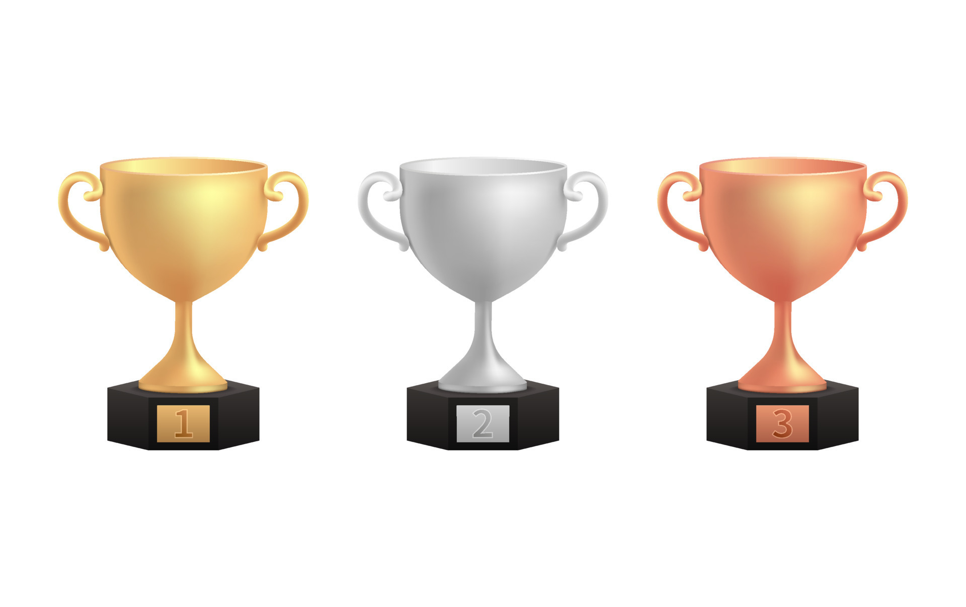 Champion award ceremony concept in cartoon style. Gold silver bronze trophy cups. Game winner prize cups, racing sport trophies, ranking places goblet prize icons vector illustration. 10976296 Vector Art at Vecteezy Champion award ceremony concept in cartoon style. Gold silver bronze trophy cups. Game winner prize cups, racing sport trophies, ranking places goblet prize icons vector illustration. 10976296 Vector Art at Vecteezy