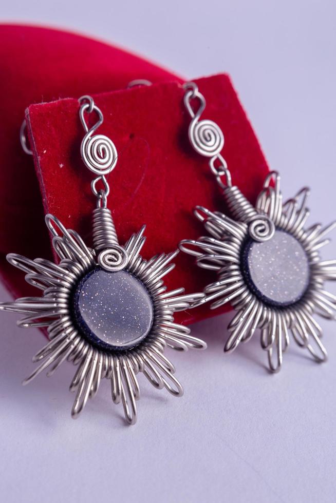 moon stone earrings photo