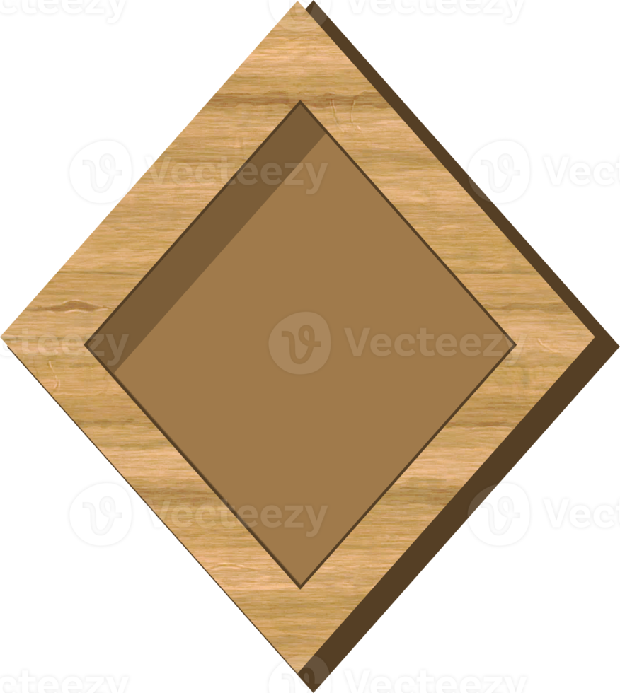 Spielknopf Holzraute mit Loch png