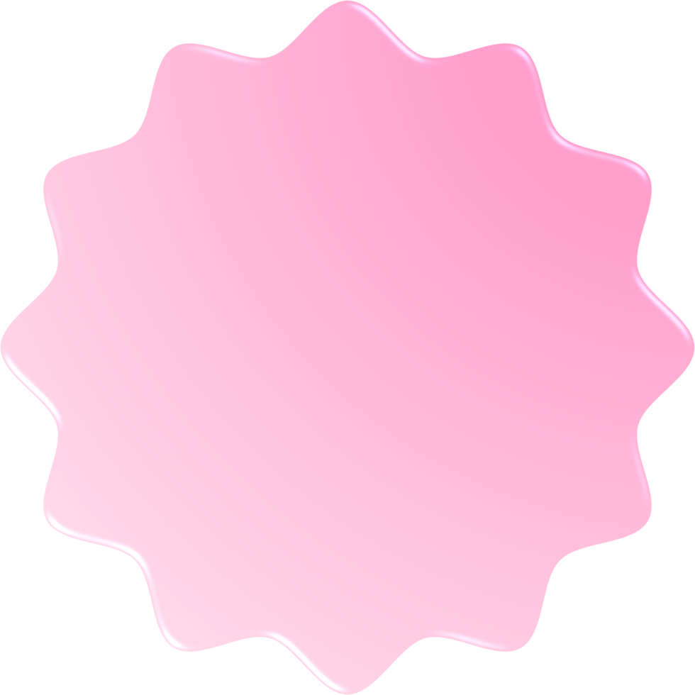 cercle ondulé dégradé rose, bouton cercle ondulé png