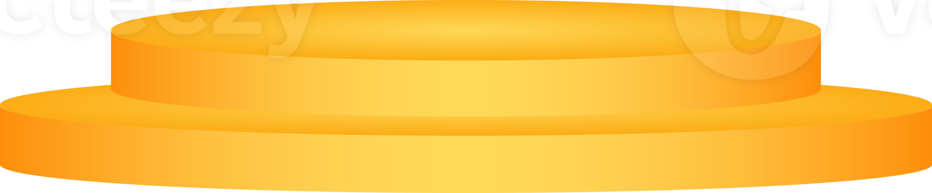 Round Yellow Stage Podium png