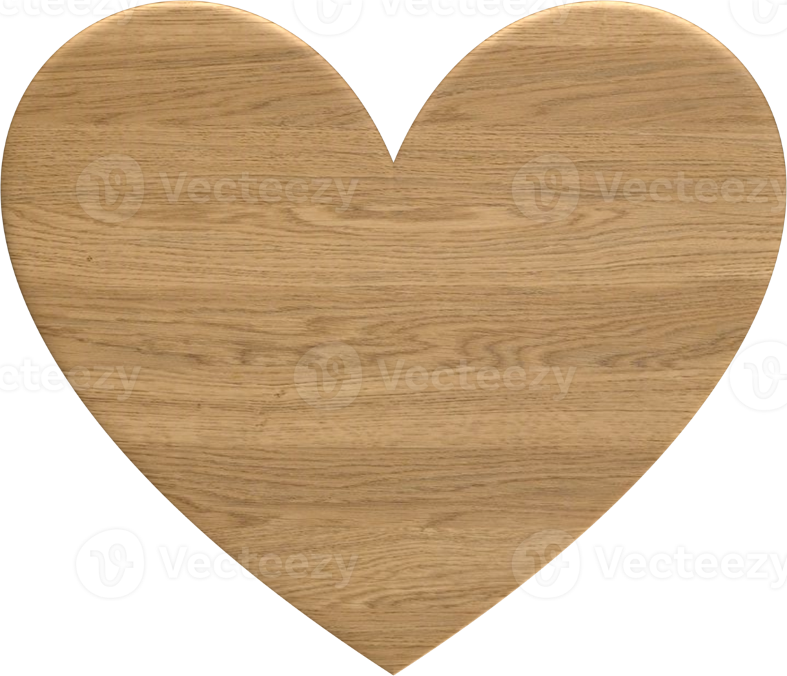 leeres Herz Holzschild png