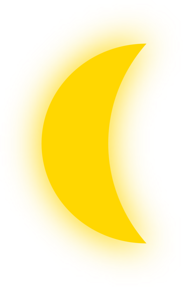 Neon Yellow Moon 10976475 PNG