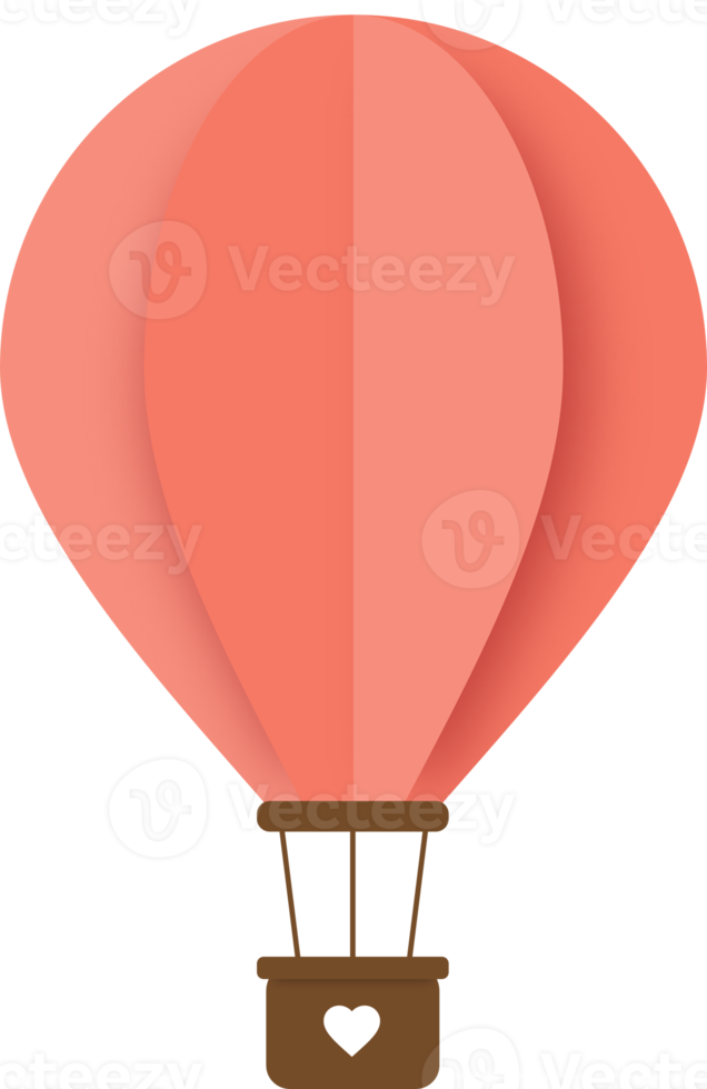 Paper Hot Air Balloon, Hot Air Balloon Paper Cut png