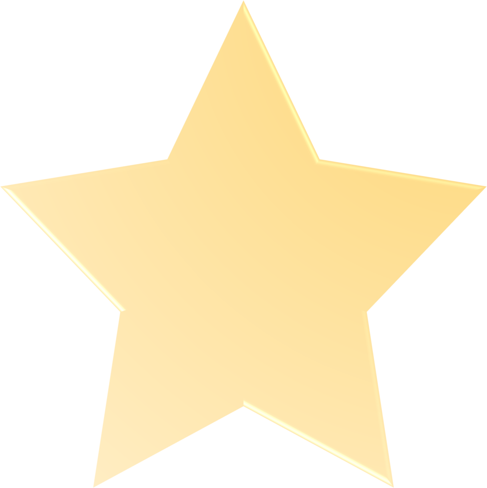 Yellow Gradient Star, Gradient Star Button png