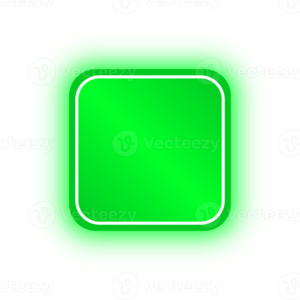 Neon Green Square Banner, Neon Square 10976690 PNG