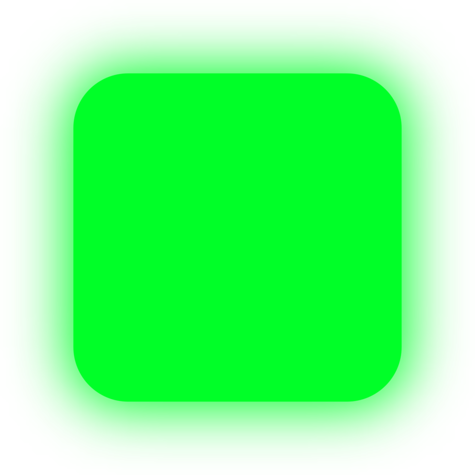 neon groen plein banier, neon plein png