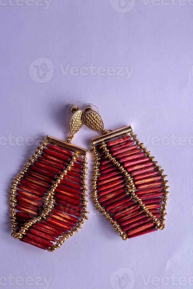 earrings with stirpes photo