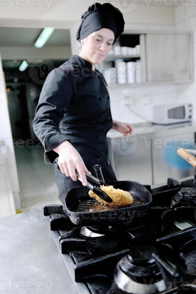 chef preparing meal photo