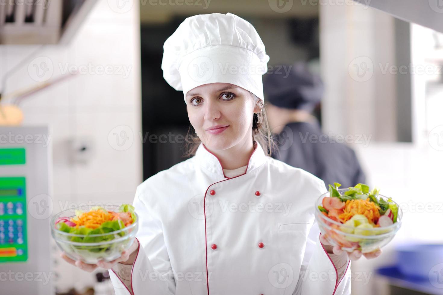 chef preparing meal photo