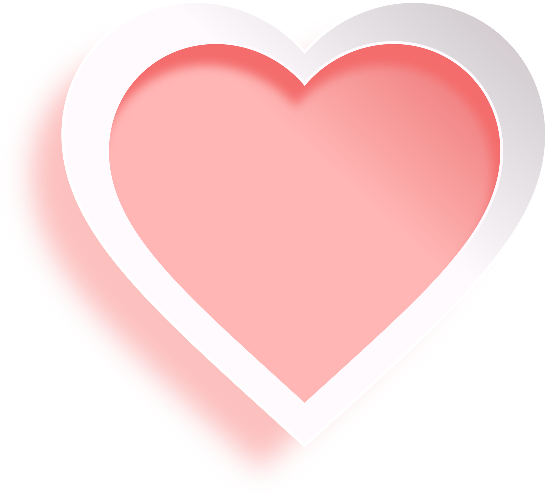 Hot pink heart png