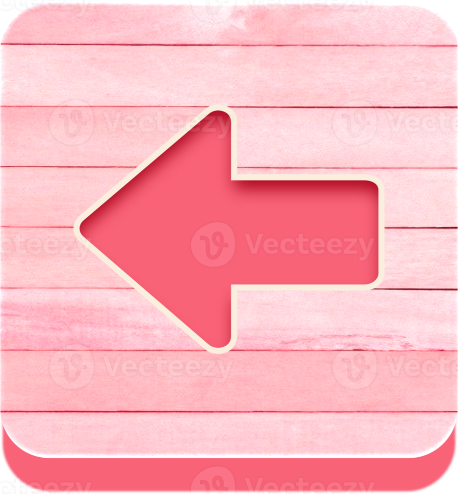 Wooden Left Arrow Button, Wooden Icon png