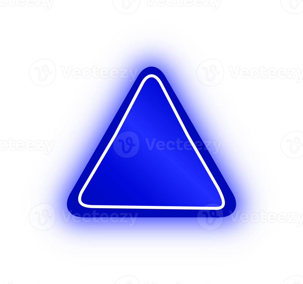 Neon Blue Triangle Banner, Neon Triangle png