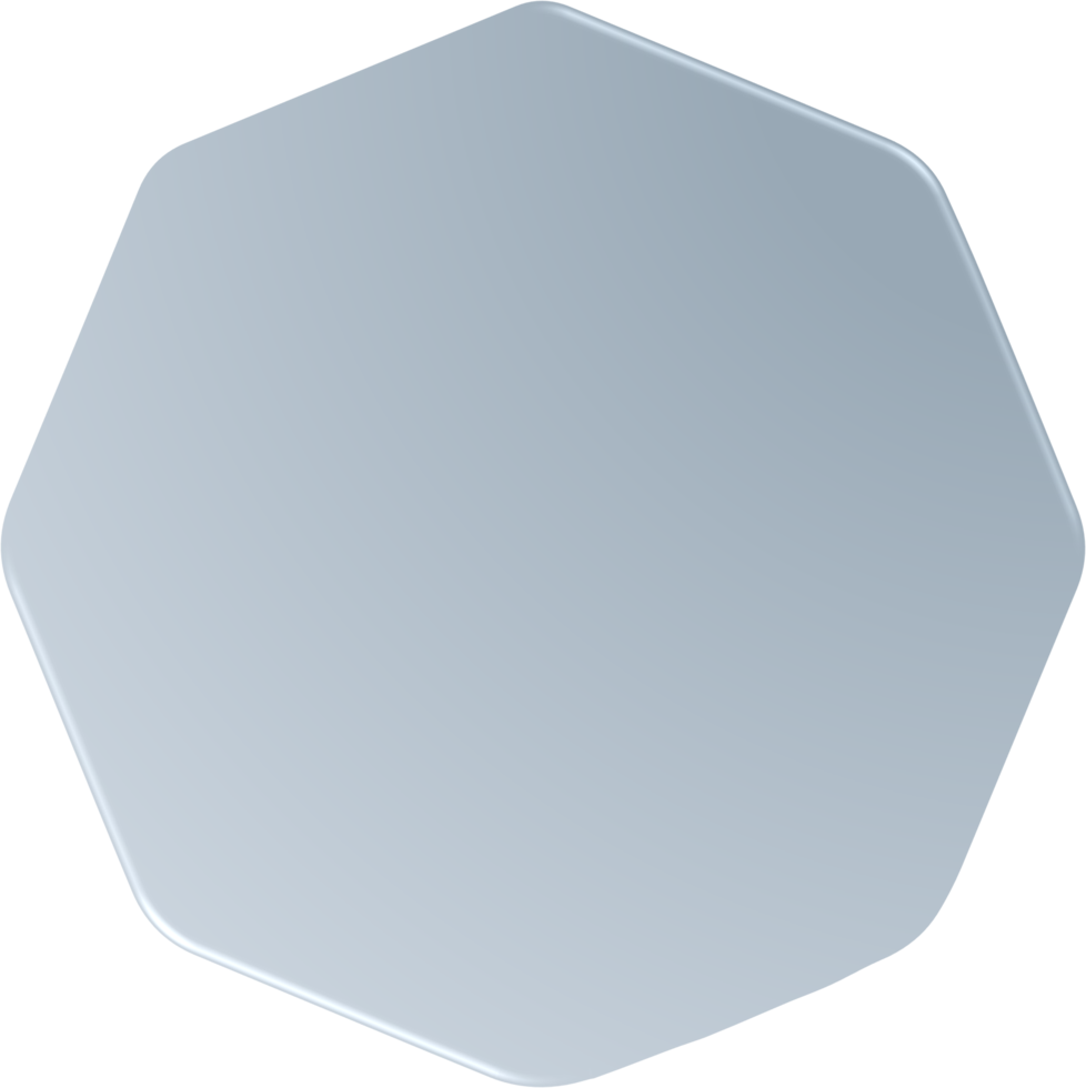 Gradient Octagon, Gradient Octagon Button png