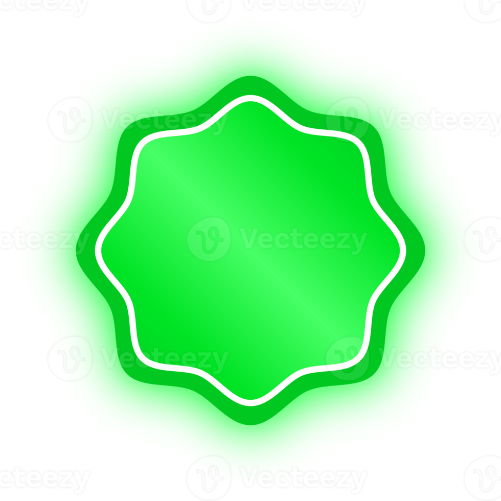 neon grön vågig cirkel baner, neon vågig cirkel png