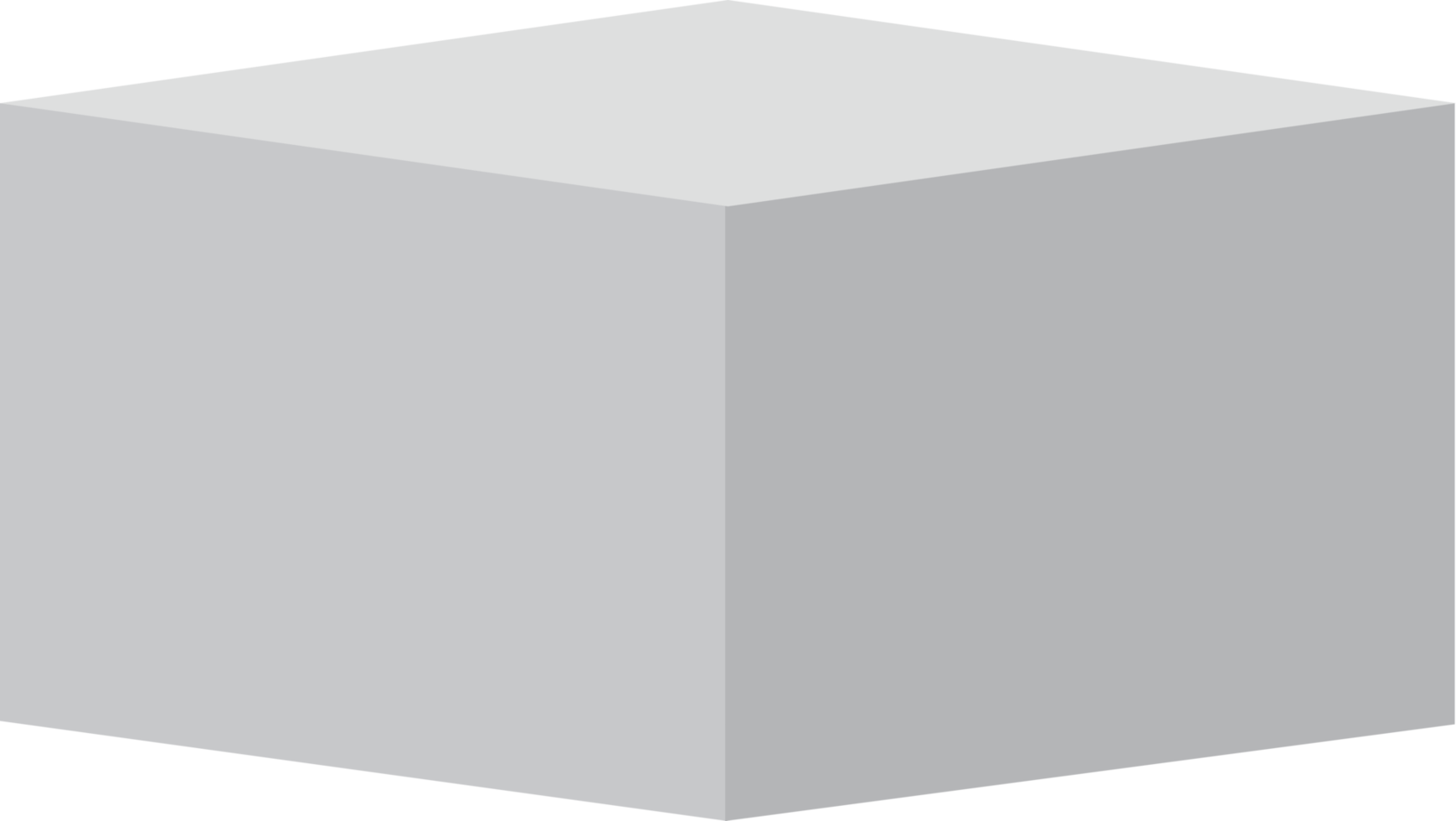 podio cuadrado gris, podio cubo png