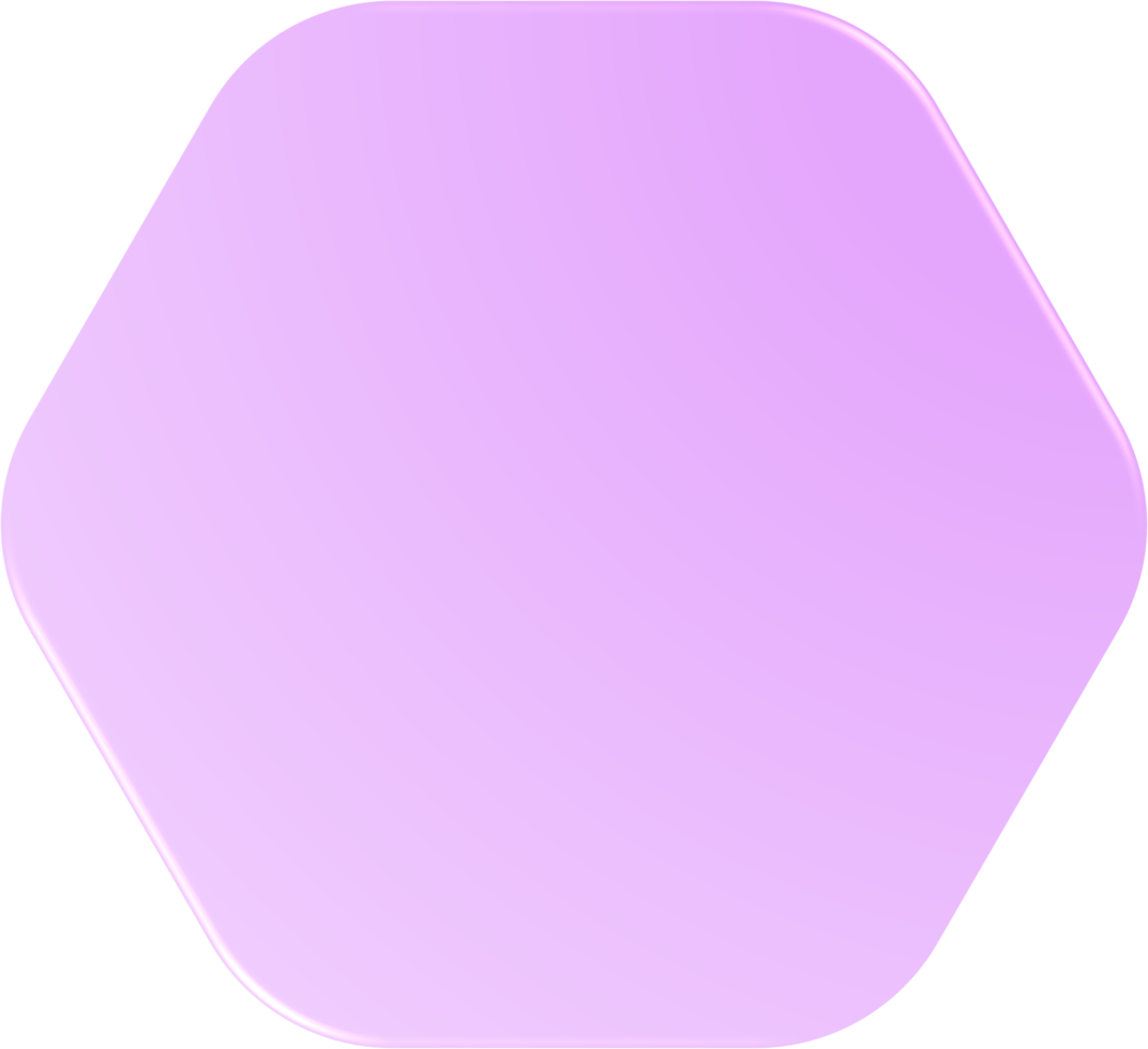 hexagone dégradé violet, bouton hexagonal dégradé png