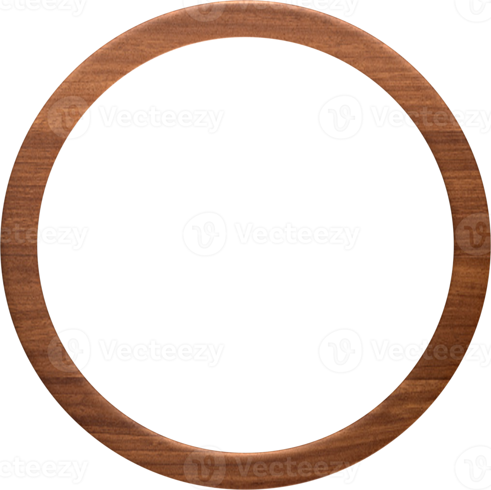 Wooden Round Frame png