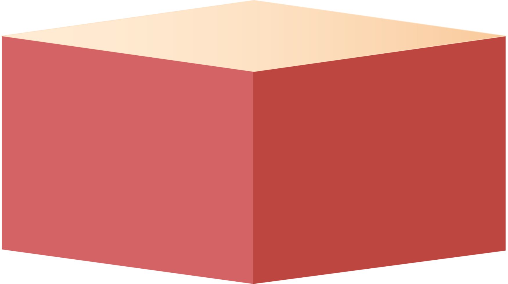 podio cuadrado rojo, podio cubo png