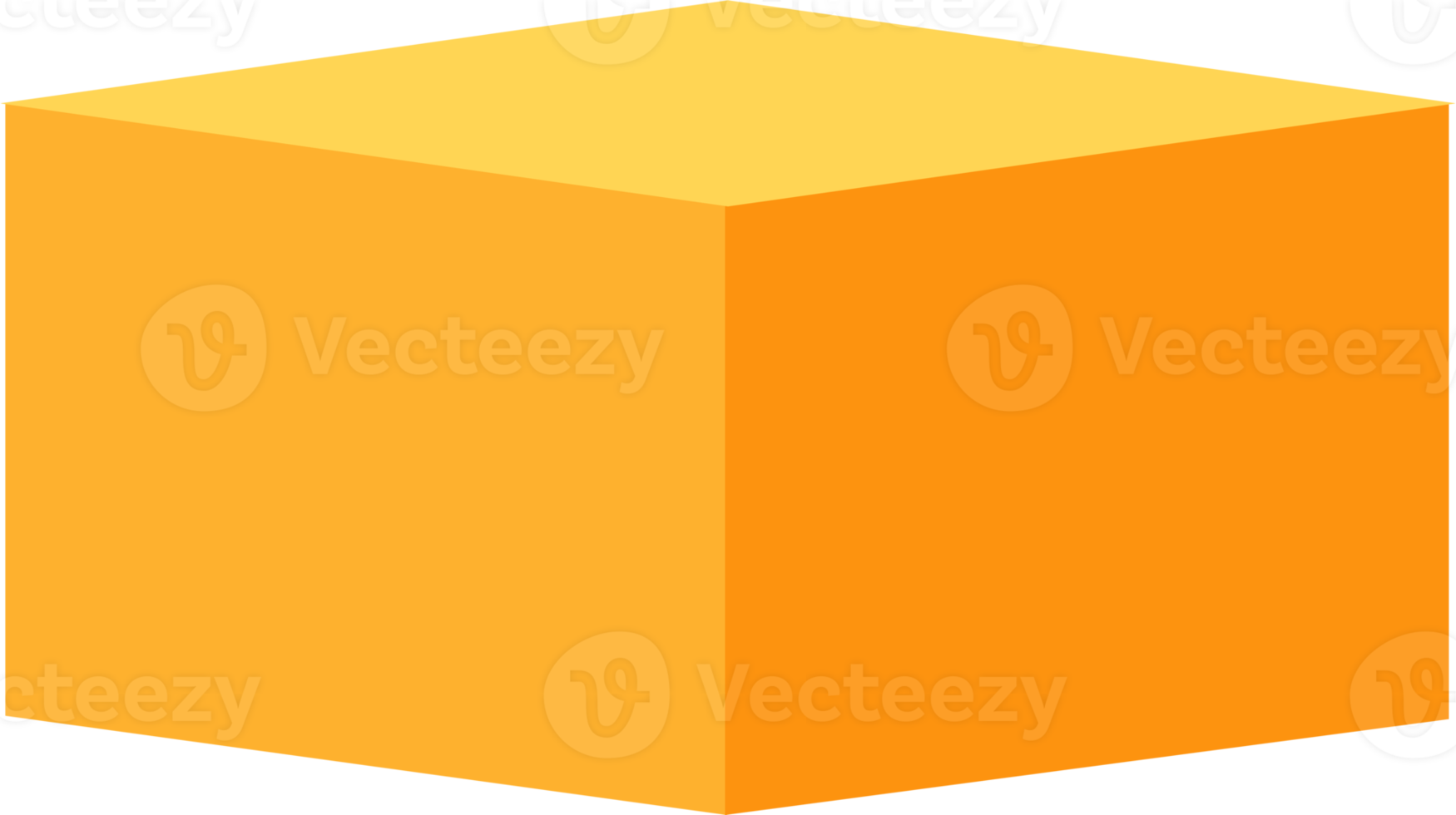 Yellow Square Podium, Cube Podium png