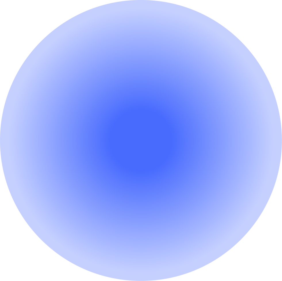 Blue Gradient Circle png