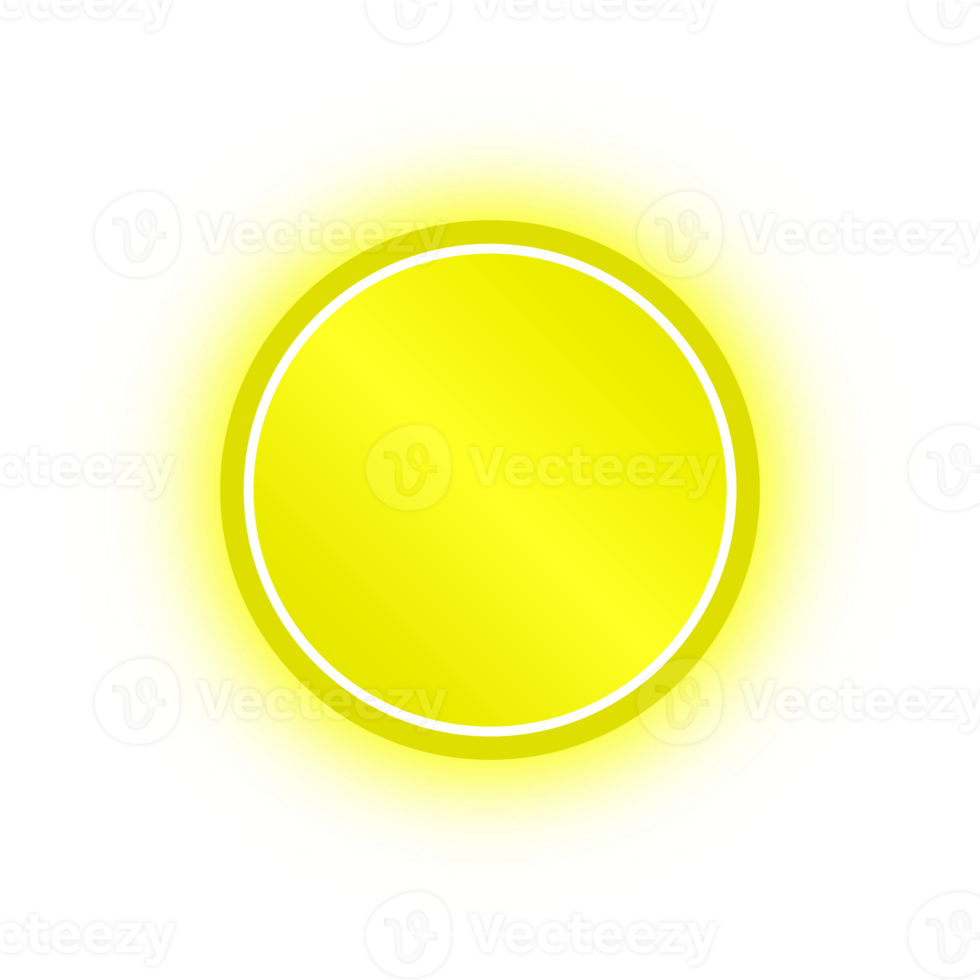 Neon Yellow Circle Banner, Neon Circle png