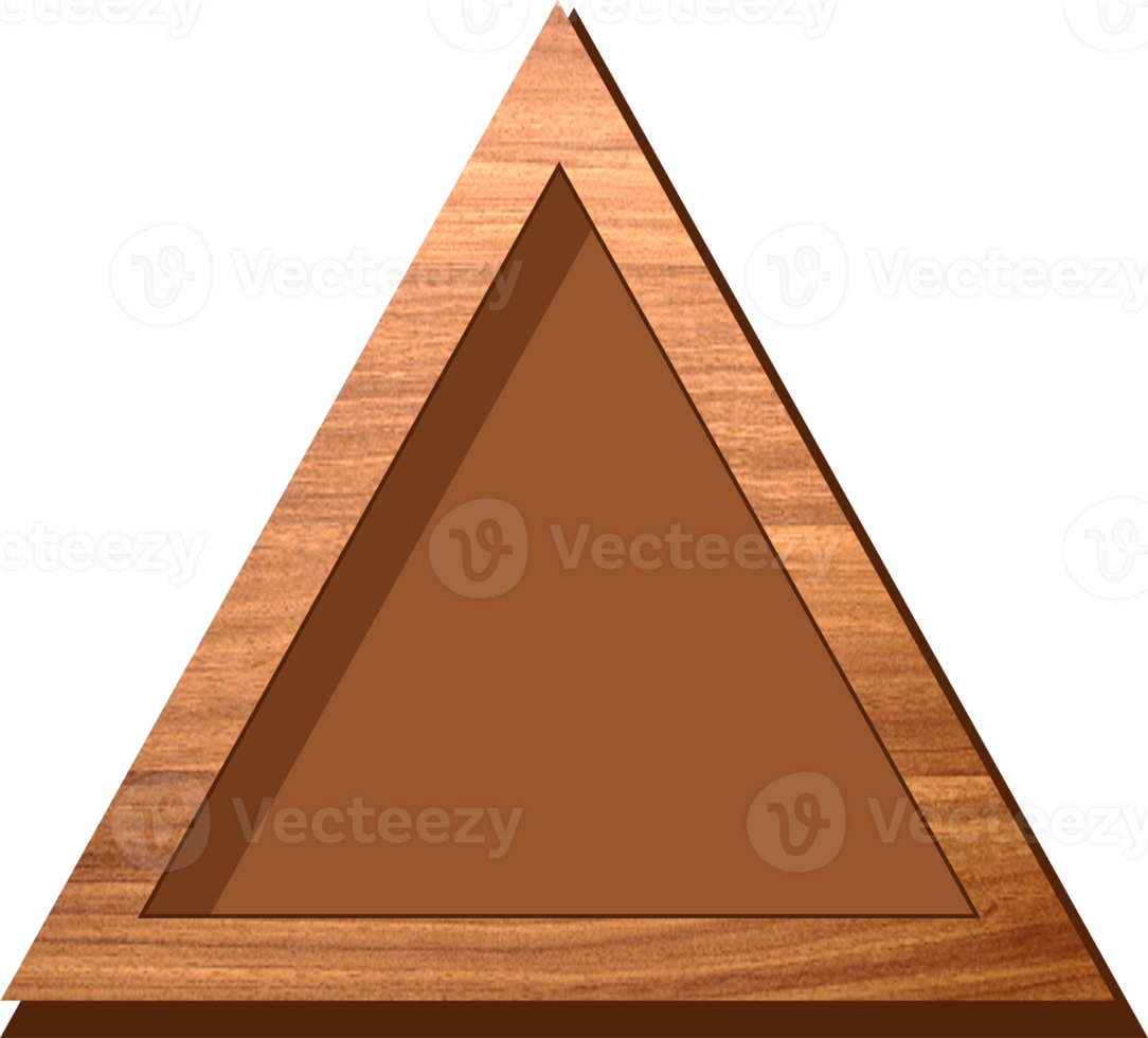 Game Button Wooden Triangle With Hole png
