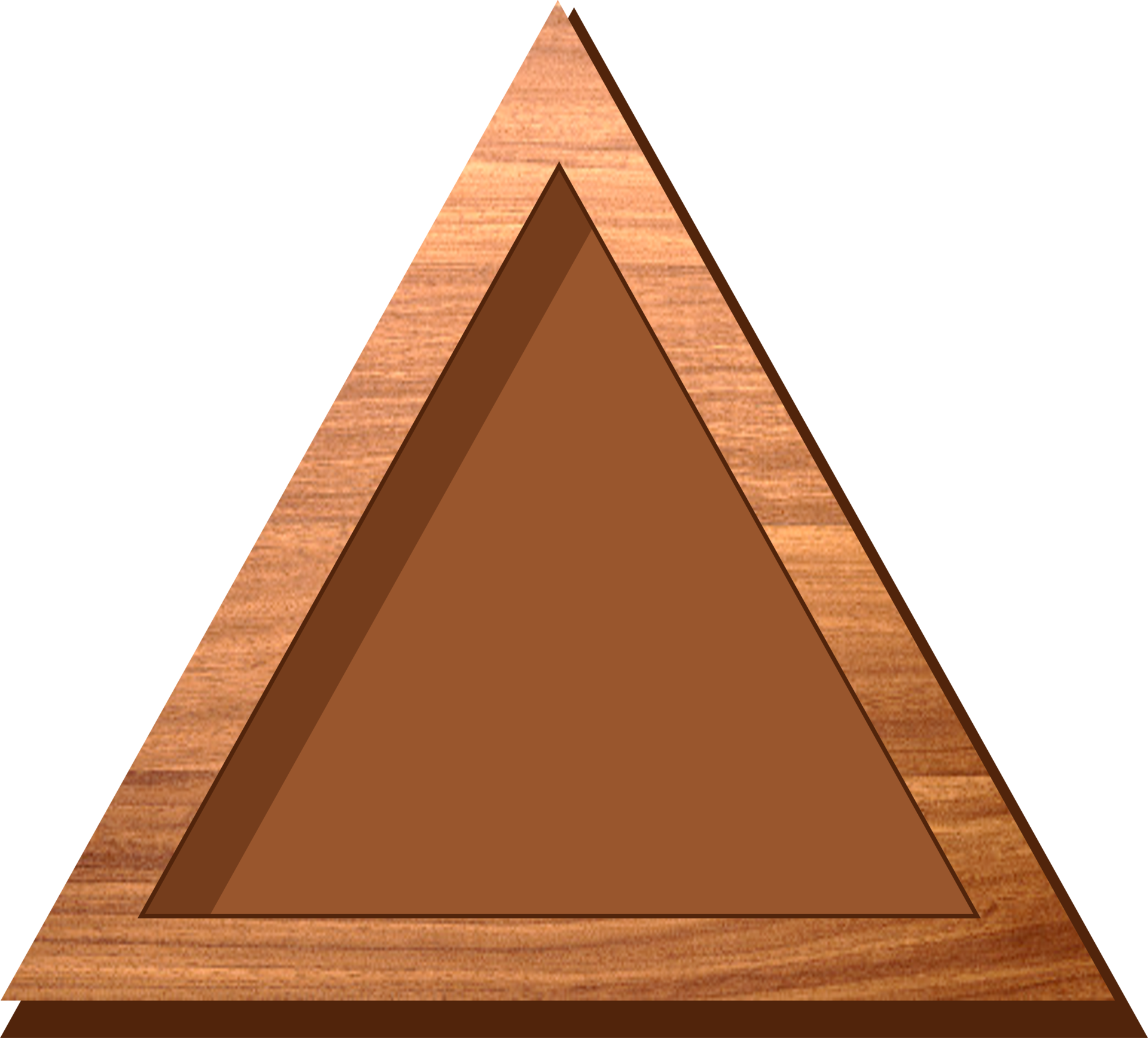 Game Button Wooden Triangle With Hole 10977631 PNG
