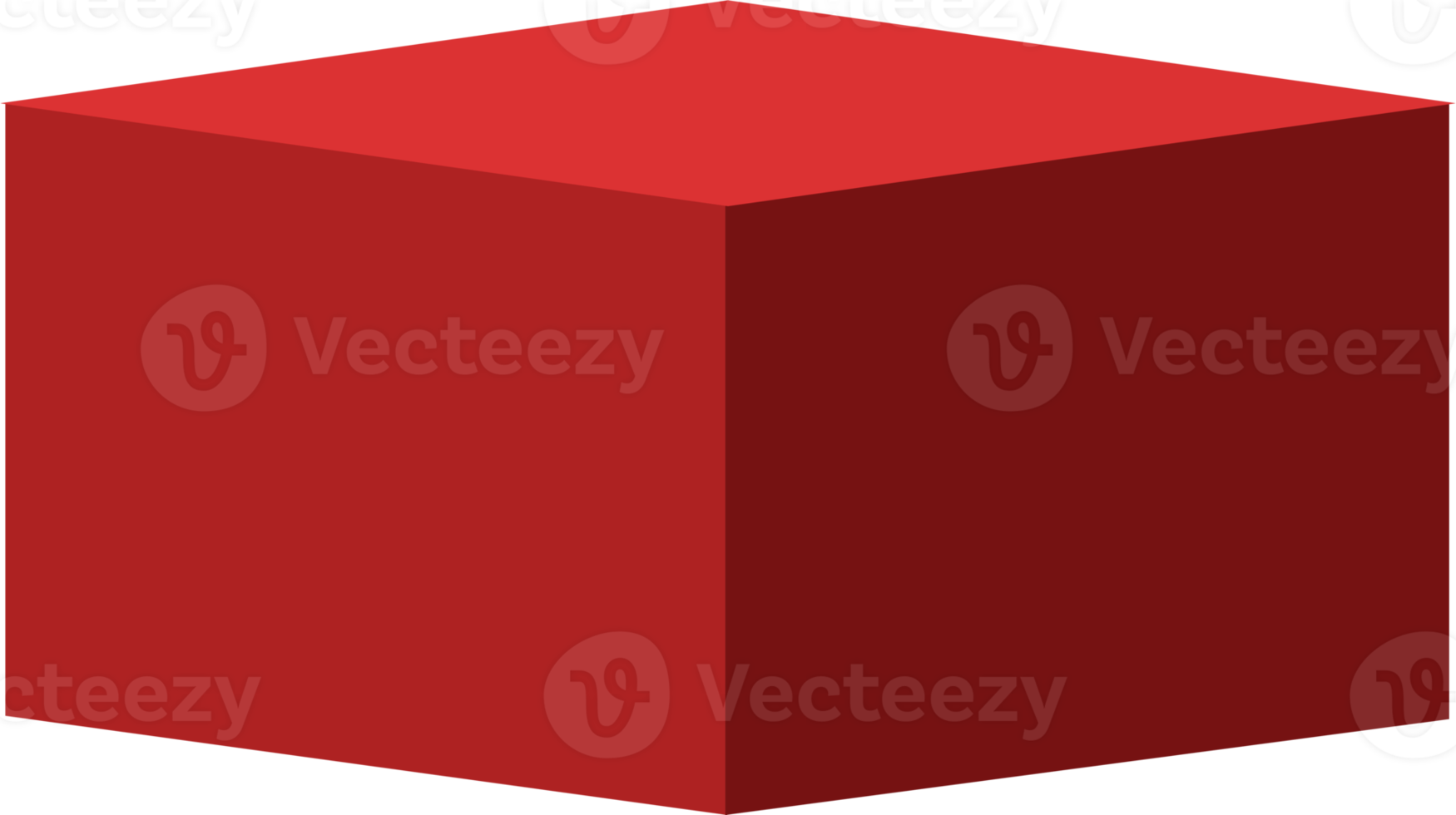 rotes quadratisches podium, würfelpodium png