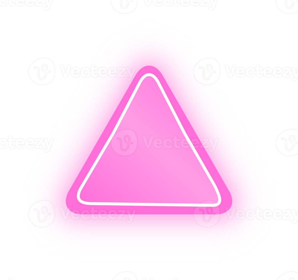 Neon Pink Triangle Banner, Neon Triangle png