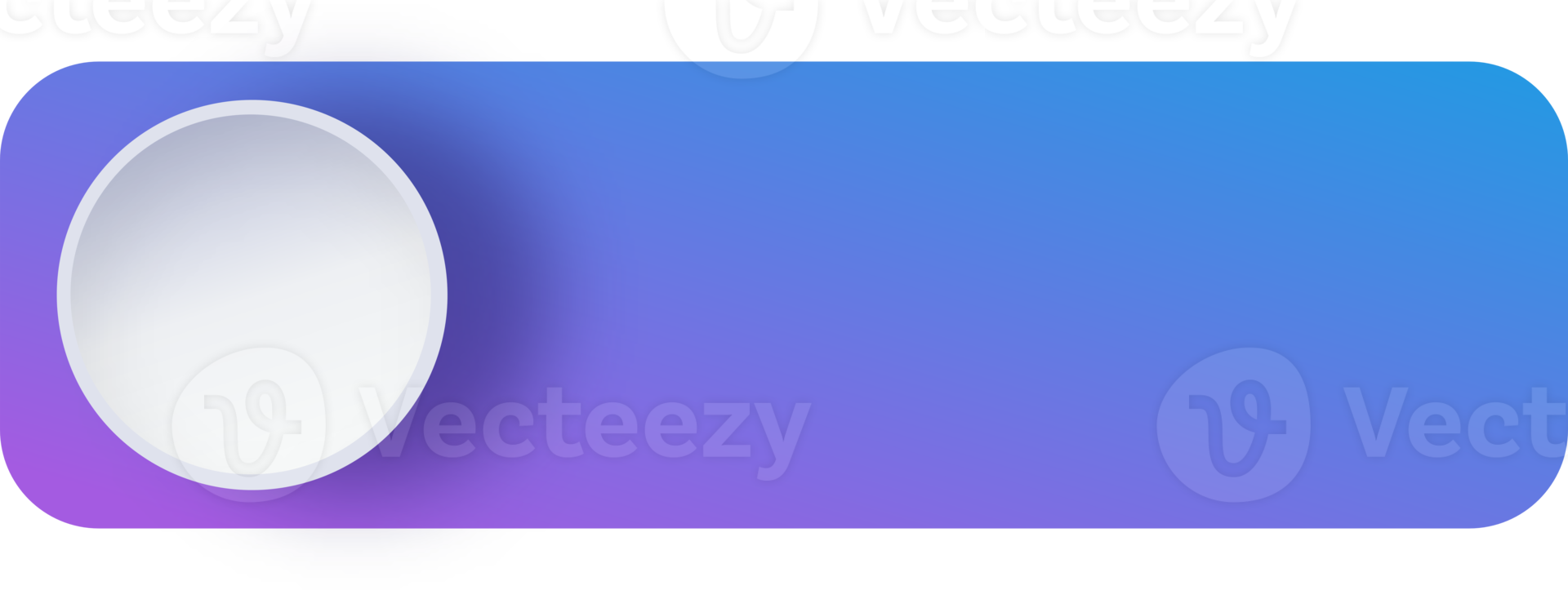 Blank Gradient Button With Circle, Button For Website png