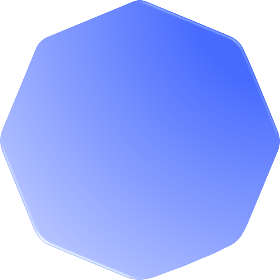 Blue Gradient Octagon, Gradient Octagon Button png