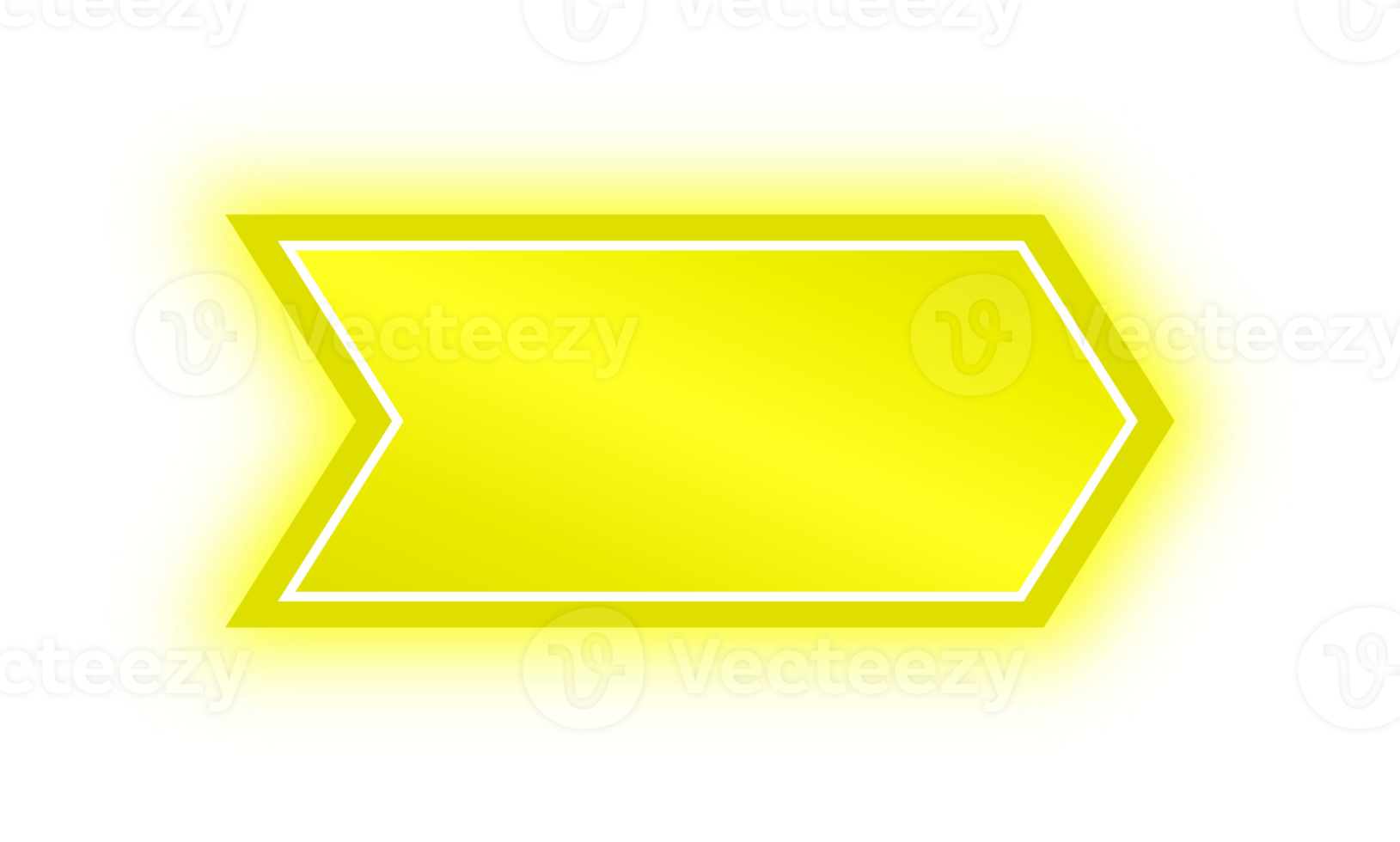 Neon Yellow Arrow Banner, Neon Arrow png