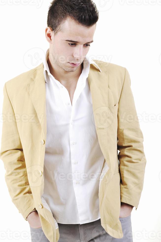 man fashion on white photo