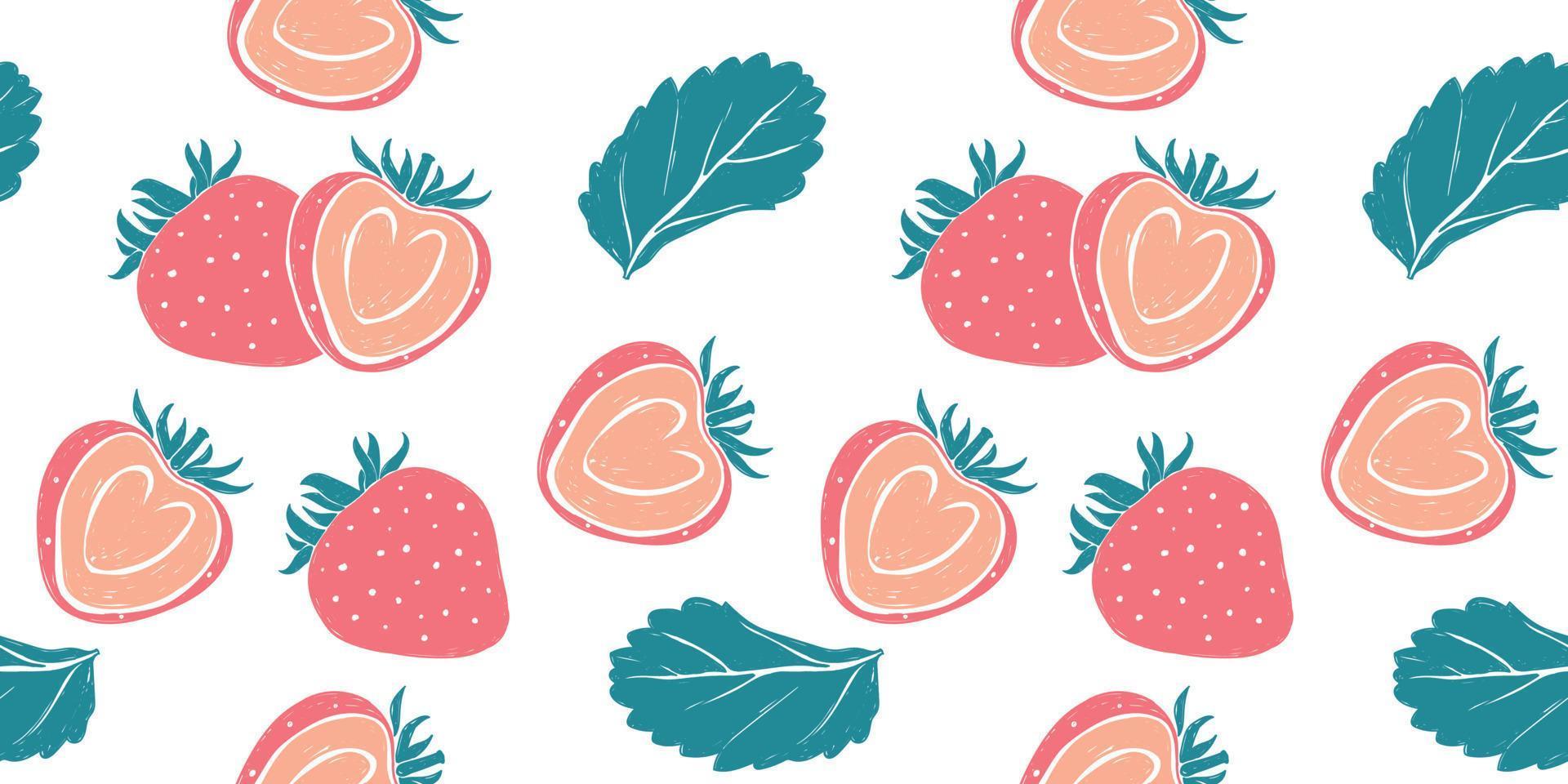 seamless pattern of Strawberry. Elegant template for fashion prints. trending Fabric fashion pattern designs. vector