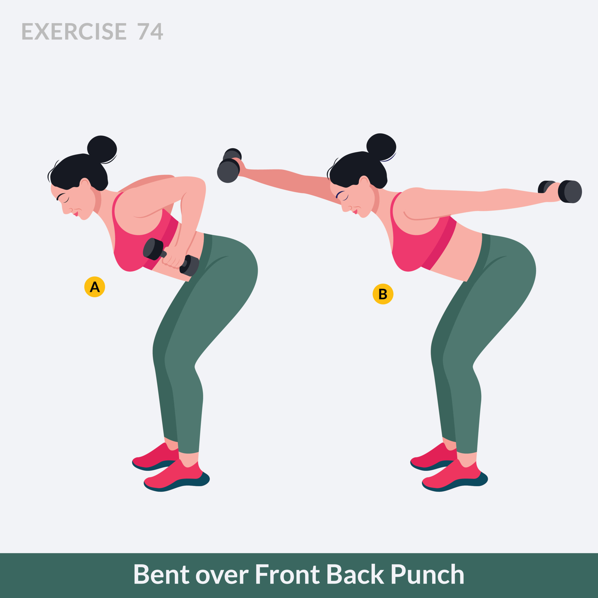 triceps Extension exercise, Woman workout fitness, aerobic and