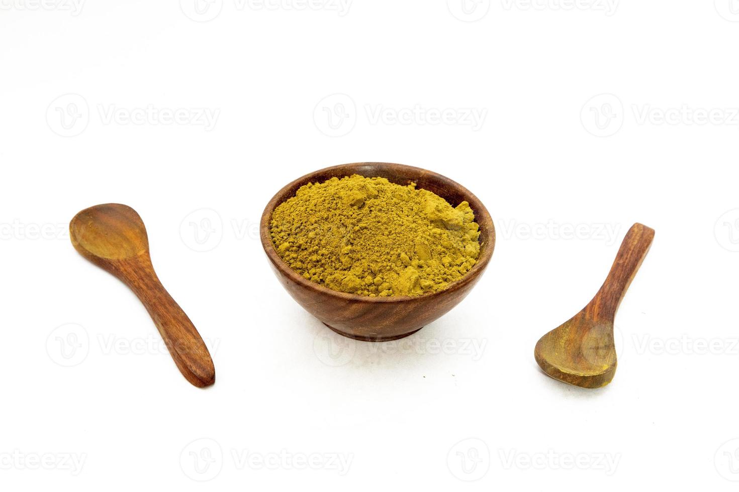 organic turmeric haldi powder on white background photo