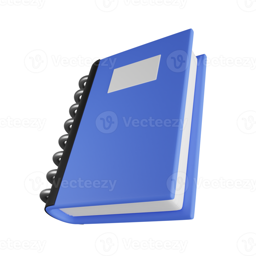 Notebook 3D Illustration png