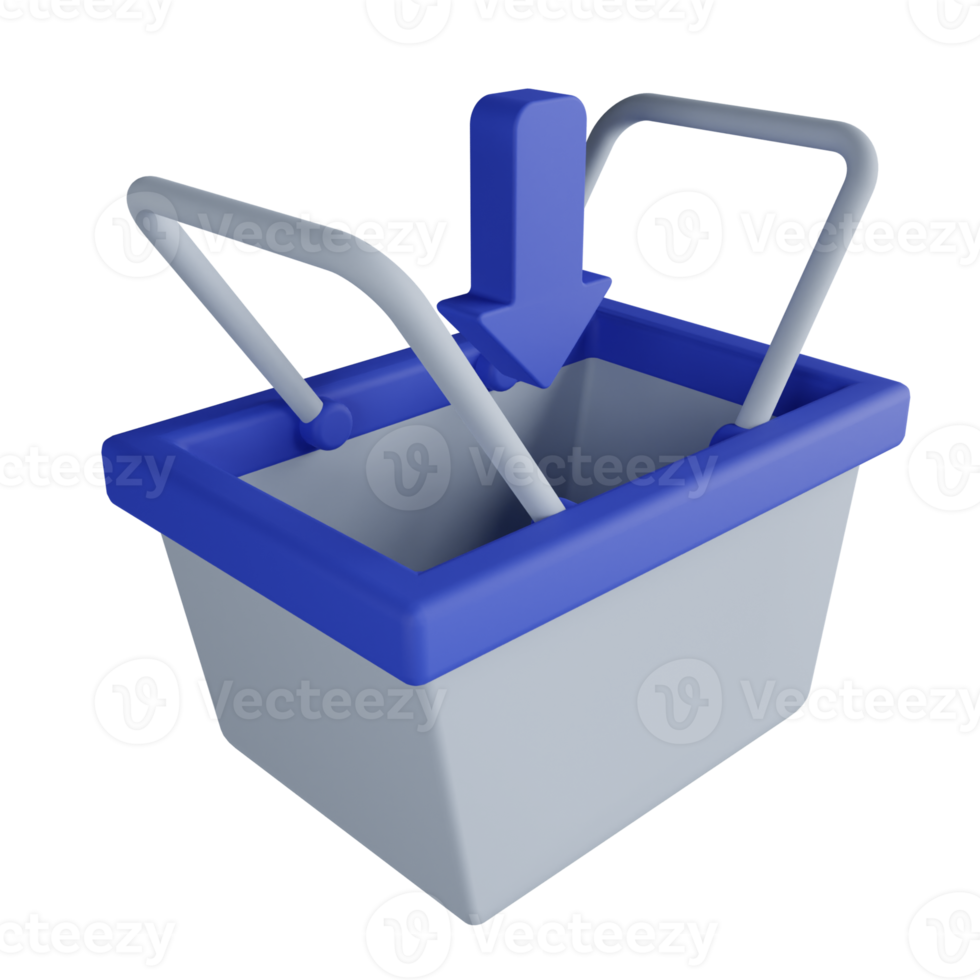 in den Warenkorb legen 3D-Darstellung png